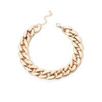 Fashion Simple Thick Chain Women's Necklace Wild Style Hiphop Port Style Accessories Jewelry Nihaojewelry sku image 2