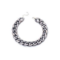 Fashion Simple Thick Chain Women's Necklace Wild Style Hiphop Port Style Accessories Jewelry Nihaojewelry sku image 4