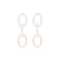 Fashion Acrylic Chain Tassel Earrings Retro Fashion Long Three-ring Earrings For Women Wholesale Nihaojewelry sku image 1