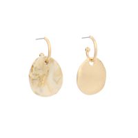 Pendientes Lisos Redondos Geométricos Simples De Moda Para Mujer Pendientes Barrocos De Moda Para Mujer Nihaojewelry sku image 1