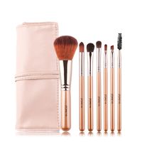 Fashion 7 Portable Man-made Fiber Brushes For Beginners Bow Makeup Brushes For Women Nihaojewelry main image 4