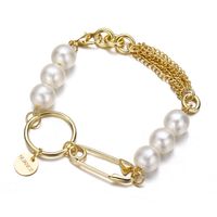 Nouvelle Perle Métal Trombone Cercle Bracelet Créatif Rétro Bracelet En Alliage Simple En Gros Nihaojewelry main image 6