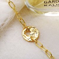 New Creative Geometric Hollow Gold Alloy Bracelet Retro Metal Chain Bracelet Wholesale main image 5