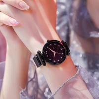 Fashion Starry Sky Surface Magnet With Quartz Ladies Bracelet Watch   Rhinestone Watch Wholesale Nihaojewelry main image 3