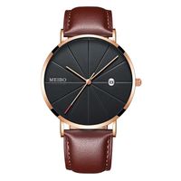Men's Business Watch Belt Quartz Business Watch Ultra-thin Men's Watch Wholesale Nihaojewelry main image 5