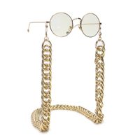 Fashionable And Simple Color Retention Gold Thick Aluminum Chain Glasses Rope Metal Glasses Chain Wholesale Nihaojewelry main image 2