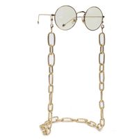 Fashionable And Simple Color Retention Gold Thick Aluminum Chain Glasses Rope Metal Glasses Chain Wholesale Nihaojewelry main image 2
