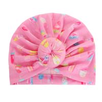 Autumn New Children's Hats Baby Print Donut Turban Hat Baby Striped Hood Wholesale Nihaojewelry main image 4
