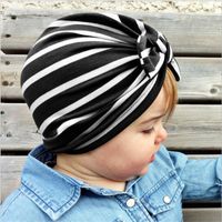 New Products Baby Products Autumn And Winter Warmth Striped Knotted Hood Wholesale Nihaojewelry main image 5