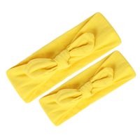 Mother Baby Rabbit Ears Hair Accessories Headband Knotted Bow Hairband Hairband Parent-child Stretch Cotton Headband Wholesale main image 4