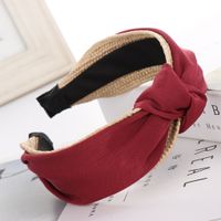 Korean Hand-woven Raffia Holiday Cloth Headban  New Headband Headwear Wholesale Nihaojewelry main image 5