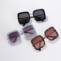 Fashion Square Semi-metal Korean Trend Big Frame Sunglasses For Women Retro  Live Sunglasses Glasses For Men main image 3