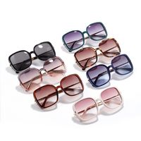 Fashion Big Box Candy Color Sunglasses For Women Half Metal Square Ocean Piece Sunglasses Men Korean Style Trend Glasses main image 6