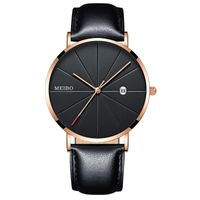 Men's Business Watch Belt Quartz Business Watch Ultra-thin Men's Watch Wholesale Nihaojewelry sku image 4