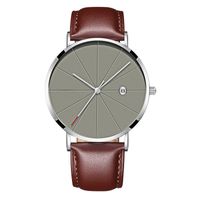 Men's Business Watch Belt Quartz Business Watch Ultra-thin Men's Watch Wholesale Nihaojewelry sku image 8