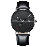 Men's Business Watch Belt Quartz Business Watch Ultra-thin Men's Watch Wholesale Nihaojewelry sku image 1