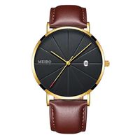 Men's Business Watch Belt Quartz Business Watch Ultra-thin Men's Watch Wholesale Nihaojewelry sku image 5