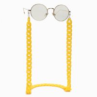 Resin Acrylic Plastic Lemon Yellow Glasses Chain Simple Retro Fashion Glasses Chain Wholesale Nihaojewelry sku image 1