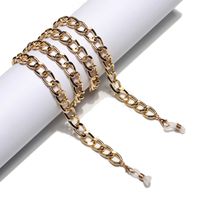 Fashionable And Simple Color Retention Gold Thick Aluminum Chain Glasses Rope Metal Glasses Chain Wholesale Nihaojewelry sku image 1