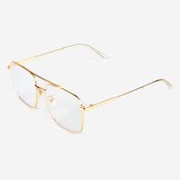 New Design Anti-blue Glasses Fashion All-match Metal Flat Myopia Glasses Frame Wholesale Nihaojewelry sku image 1