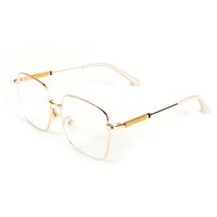 New Design Anti-blue Glasses Fashion All-match Metal Flat Myopia Glasses Frame Wholesale Nihaojewelry sku image 1