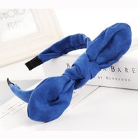 Creative Korean Pure Color Bowknothair Hoop Headwear Hair Tie En Gros Nihaojewelry sku image 7