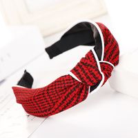 Corée Doux Et Mignon Bande De Cheveux Rétro Bandeau Enveloppé Croisé Tissu Coiffe À Large Bord En Gros Nihaojewelry sku image 5