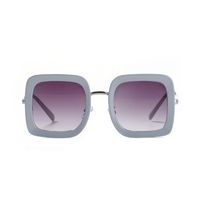 Fashion Square Semi-metal Korean Trend Big Frame Sunglasses For Women Retro  Live Sunglasses Glasses For Men sku image 5