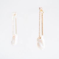 Fashion Long Pearl Rhinestone Earrings For Women Trend Crystal Earrings Jewelry Nihaojewelry main image 4