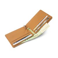 Korean Simple New Wallet Map Pattern Leather Gold Clip Unisex Coin Purse Multifunctional Card Holder Nihaojewelry main image 4