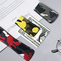 Fashion Korean New Camouflage Wallet Mini Magnet Clip Simple Ultra-thin Wallet Coin Wallet Wholesale Nihaojewelry main image 3