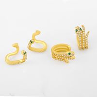 New Trendy Fashion Ear Clip Snake C-shaped Ear Bone Clip Snake  Copper Earrings Nihaojewelry main image 1