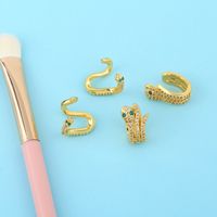 New Trendy Fashion Ear Clip Snake C-shaped Ear Bone Clip Snake  Copper Earrings Nihaojewelry main image 5
