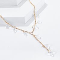 Außenhandel Neues Produkt Gold Fransen Kristall Halskette Diamant Mehrfach Geschnittener Zirkon Strass Halskette Süßes Mädchen main image 5