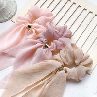 Korean Bow Hair Scrunchies  Sweet Organza Super Fairy Ball Head Ponytail Hair Rope Wholesale Nihaojewelry main image 3