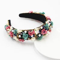 New Fashion Flower Diamond Headband Dance Party Bride Hair Accessories For Ladies Elegant Headband main image 2
