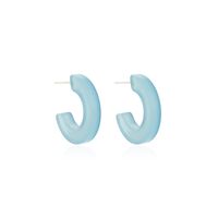 Bonbon Farbene Ohrringe, Koreanisches Temperament, Mode 2020, Neue Netto-promi-nischen Design, Einfache C-förmige Mädchen Ohrringe main image 3
