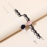 New Simple Lace Neckband Necklace Super Fairy Flower Necklace Choker Short Clavicle Chain Wholesale Nihaojewelry main image 3