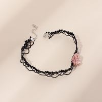 2020 Neue Art Einfache Spitze Halskette, Ins Super Fee Blume Halskette Halskette, Choker Kurze Schlüsselbein Kette main image 5