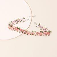 Retro Lace Tie Flower Collar Choker Short Clavicle Necklace Wholesale Nihaojewelry main image 6