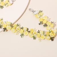 Rétro Cravate En Dentelle Collier De Fleurs Tour De Cou Collier Court Clavicule En Gros Nihaojewelry main image 4