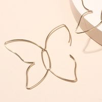 Fashion Simple  Butterfly Line Hollow Earrings Simple And Large  Earrings Wholesale Nihaojewelry main image 5