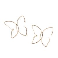 Fashion Simple  Butterfly Line Hollow Earrings Simple And Large  Earrings Wholesale Nihaojewelry main image 6