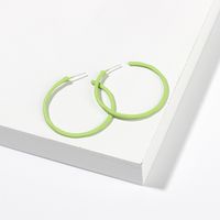 Fashion Simple  Geometric Big Circle Earrings Candy Color Girls Round  Alloy Earrings Nihaojewelry main image 5