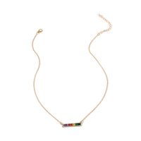 Rainbow Bracelet Necklace Lady Diamond Jewelry Set Exquisite Necklace Retro Choker Clavicle Chain Wholesale Nihaojewelry main image 5