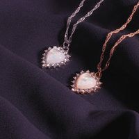 Korea Rhinestone Zircon Chocker Necklace Simple Opal Forest Clavicle Chain Wholesale Nihaojewelry main image 1
