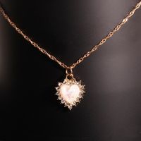 Korea Rhinestone Zircon Chocker Necklace Simple Opal Forest Clavicle Chain Wholesale Nihaojewelry main image 3