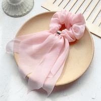 Korean Bow Hair Scrunchies  Sweet Organza Super Fairy Ball Head Ponytail Hair Rope Wholesale Nihaojewelry sku image 2