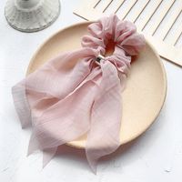 Korean Bow Hair Scrunchies  Sweet Organza Super Fairy Ball Head Ponytail Hair Rope Wholesale Nihaojewelry sku image 4