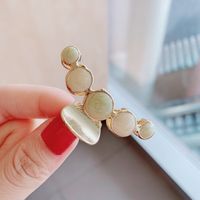 Fashion  New Metal Color Flow Sofa Card Clip For Women Top Clip Bangs Clip Sweet Hair Accessories Nihaojewelry sku image 1